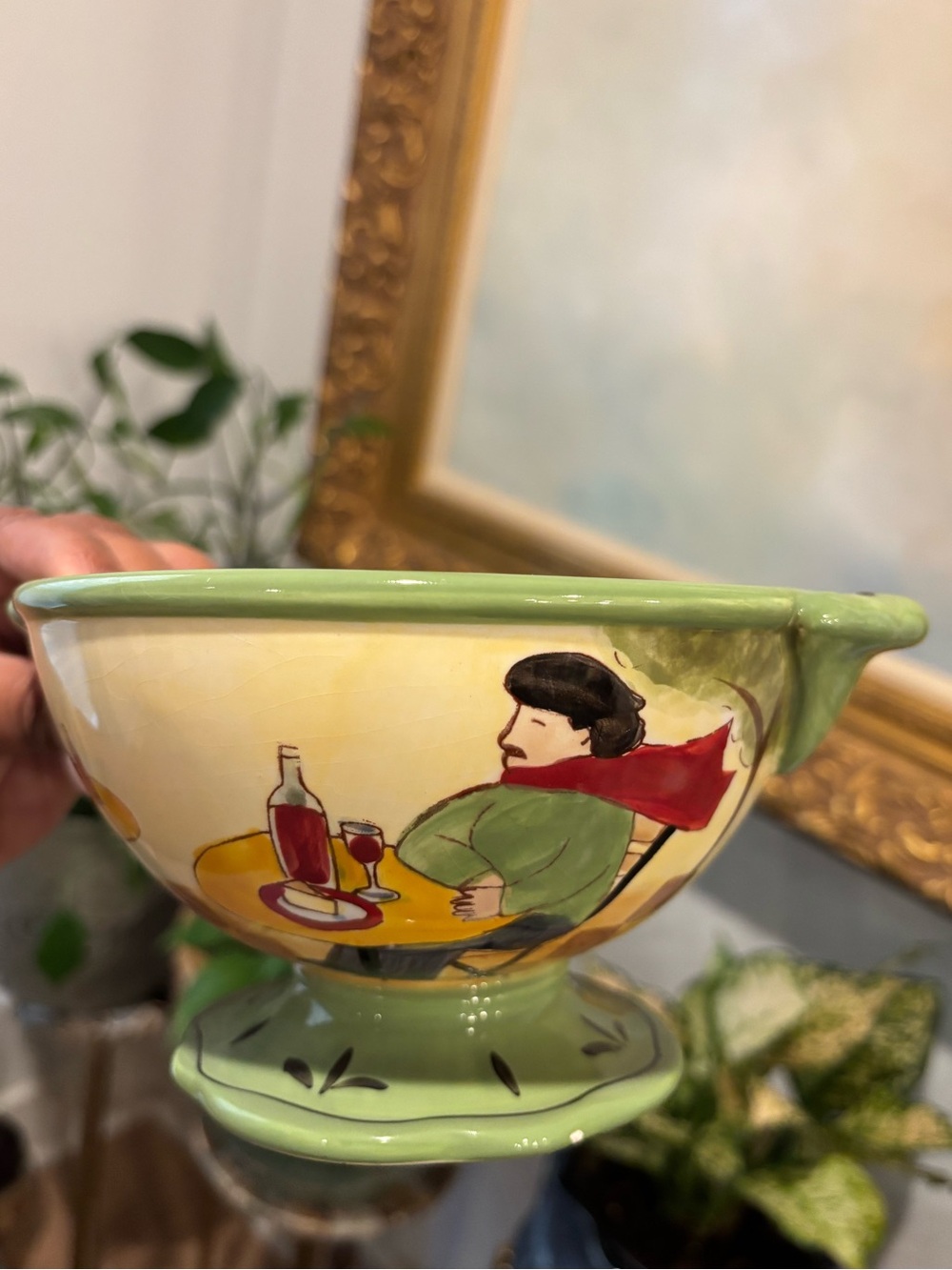 Certified International- Jennifer Brinley Footed Bowl